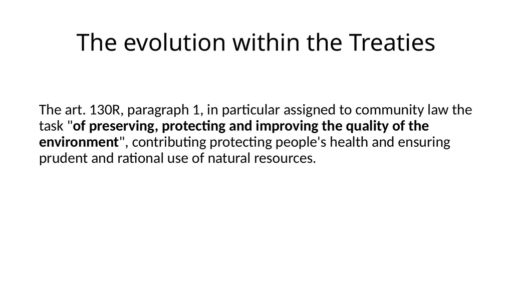 The development of European environmental law - slide 57 of 70