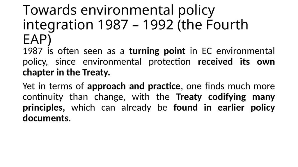 The development of European environmental law - slide 38 of 70