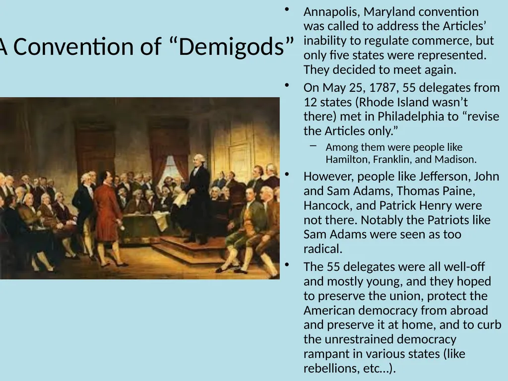 Chapter 9 The Confederation and the Constitution - slide 17 of 25