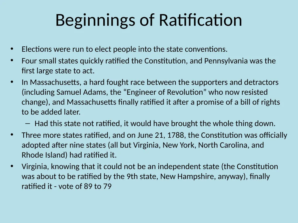 Chapter 9 The Confederation and the Constitution - slide 22 of 25