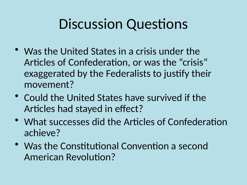Chapter 9 The Confederation and the Constitution - slide 16 of 25