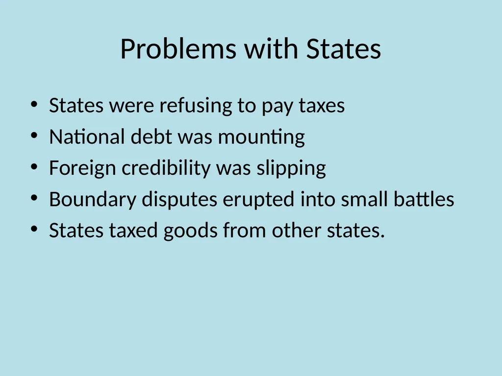 Chapter 9 The Confederation and the Constitution - slide 13 of 25