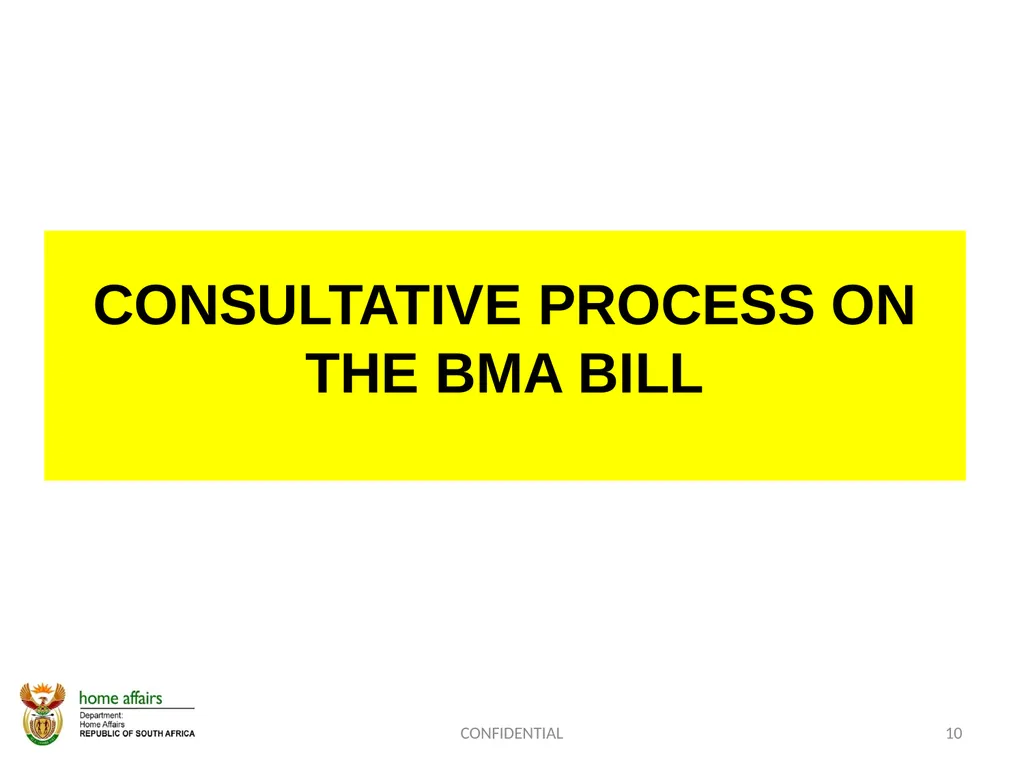 BORDER MANAGEMENT AUTHORITY (BMA) BILL -OVERVIEW- - slide 10 of 20