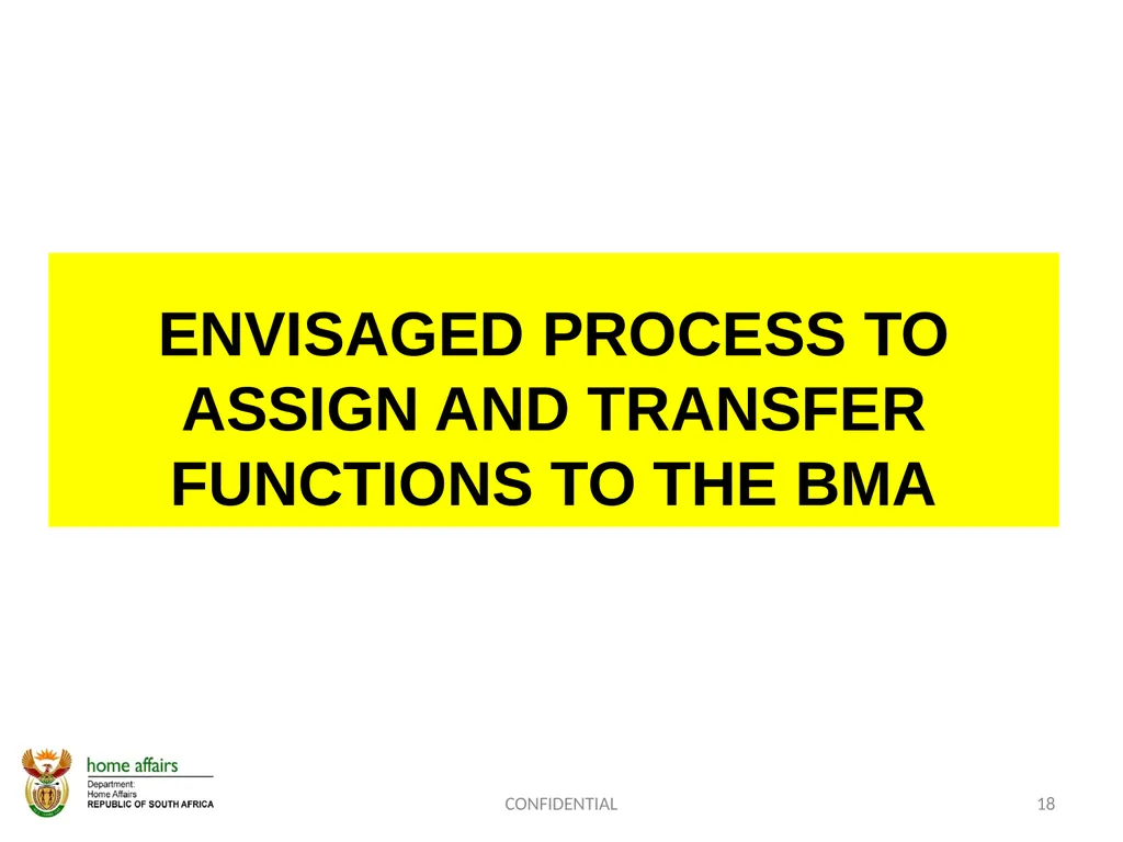 BORDER MANAGEMENT AUTHORITY (BMA) BILL -OVERVIEW- - slide 18 of 20