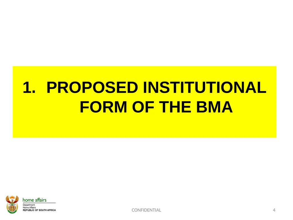 BORDER MANAGEMENT AUTHORITY (BMA) BILL -OVERVIEW- - slide 4 of 20