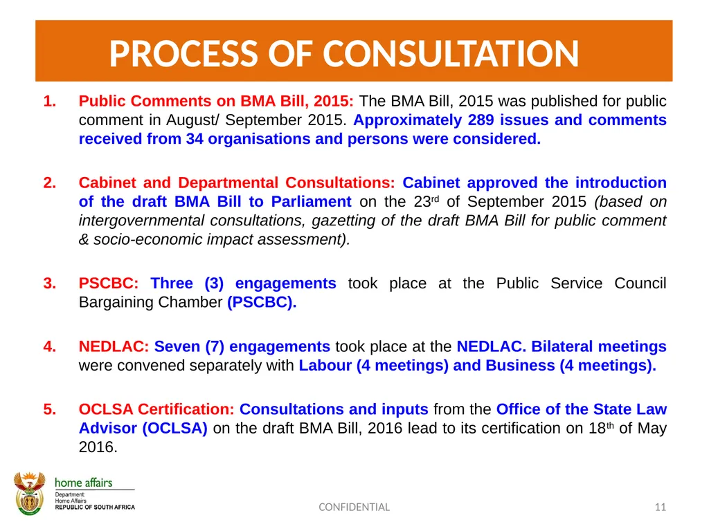 BORDER MANAGEMENT AUTHORITY (BMA) BILL -OVERVIEW- - slide 11 of 20