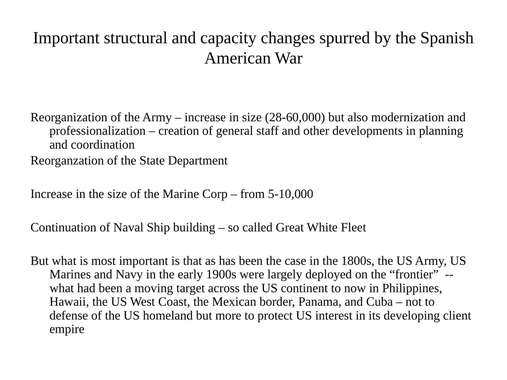 Trends in US foreign policy before 1900 Instances - slide 8 of 8