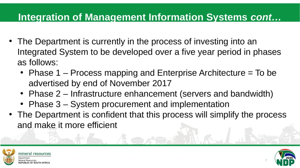 Briefing to Parliament’s Portfolio Committee (PPC) - slide 7 of 28