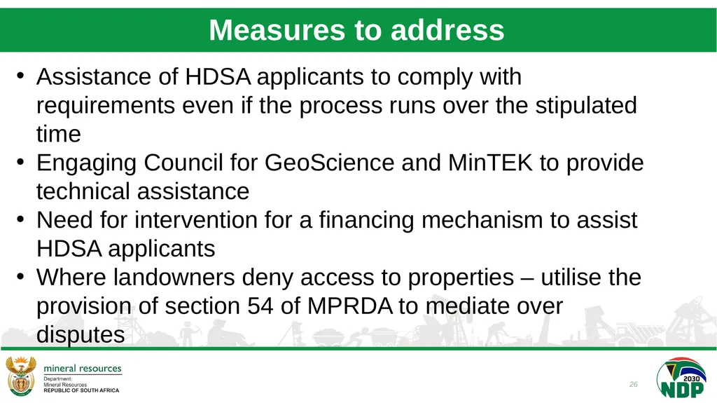Briefing to Parliament’s Portfolio Committee (PPC) - slide 26 of 28