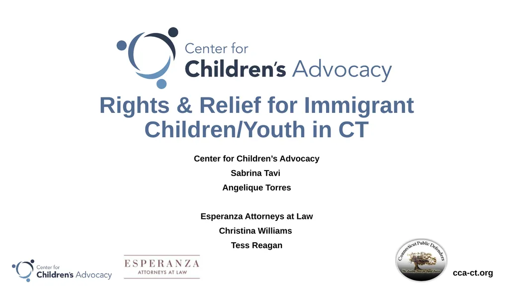 Rights & Relief for Immigrant Children/Youth in CT