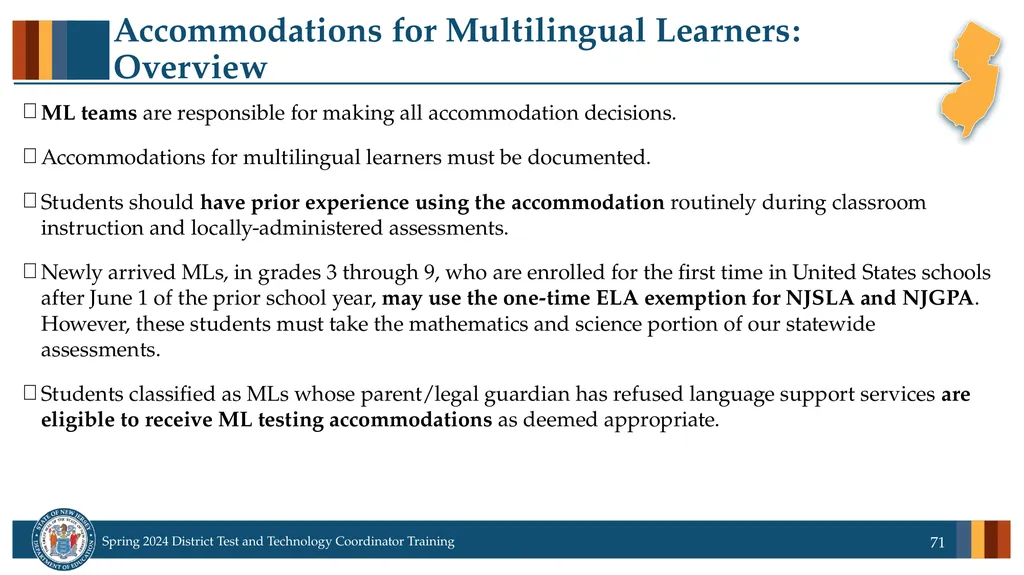 Spring 2024 District Test and District Technology - slide 71 of 134