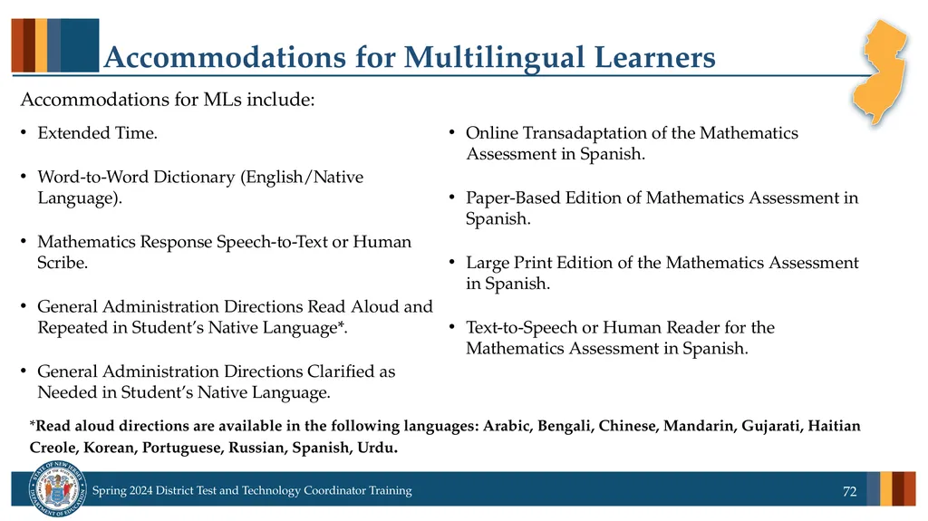 Spring 2024 District Test and District Technology - slide 72 of 134