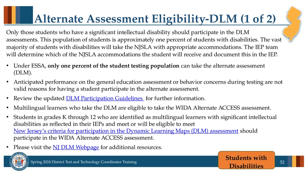 Spring 2024 District Test and District Technology - slide 52 of 134