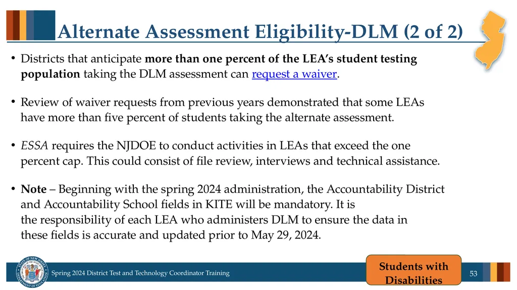 Spring 2024 District Test and District Technology - slide 53 of 134