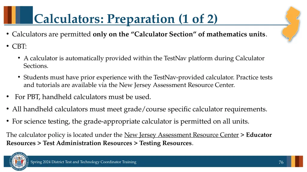Spring 2024 District Test and District Technology - slide 76 of 134