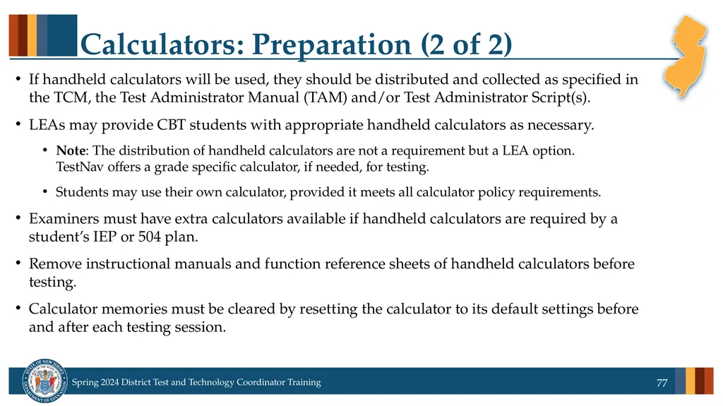 Spring 2024 District Test and District Technology - slide 77 of 134