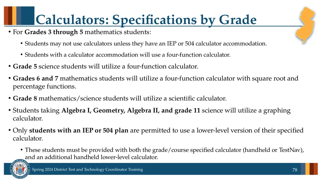 Spring 2024 District Test and District Technology - slide 78 of 134