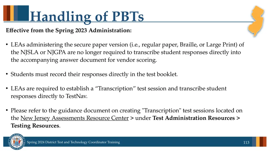 Spring 2024 District Test and District Technology - slide 113 of 134