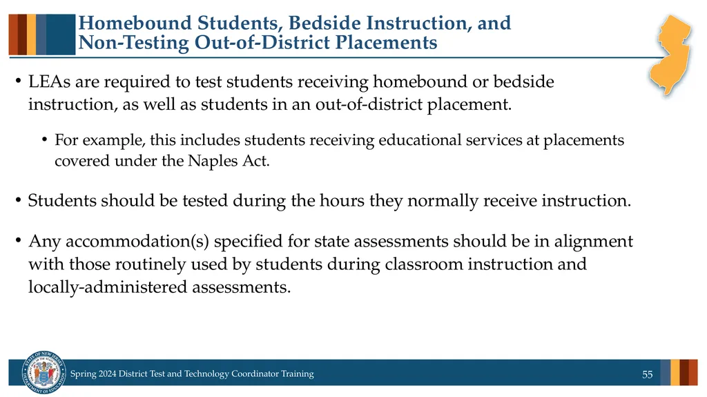 Spring 2024 District Test and District Technology - slide 55 of 134