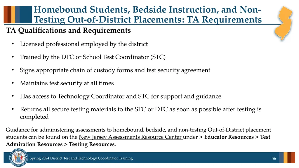 Spring 2024 District Test and District Technology - slide 56 of 134