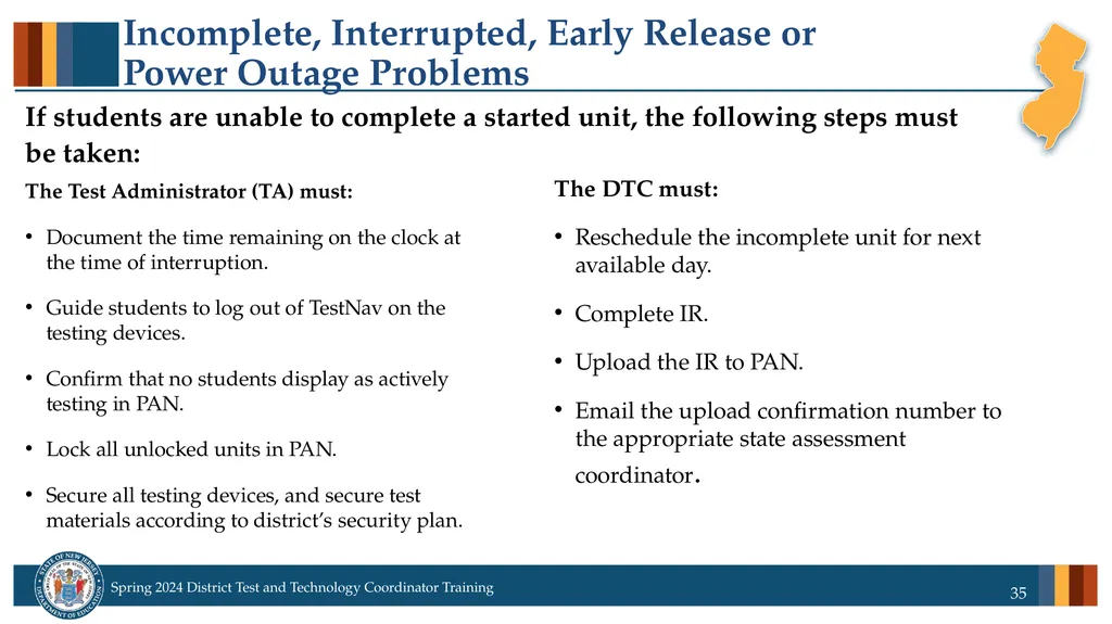 Spring 2024 District Test and District Technology - slide 35 of 134