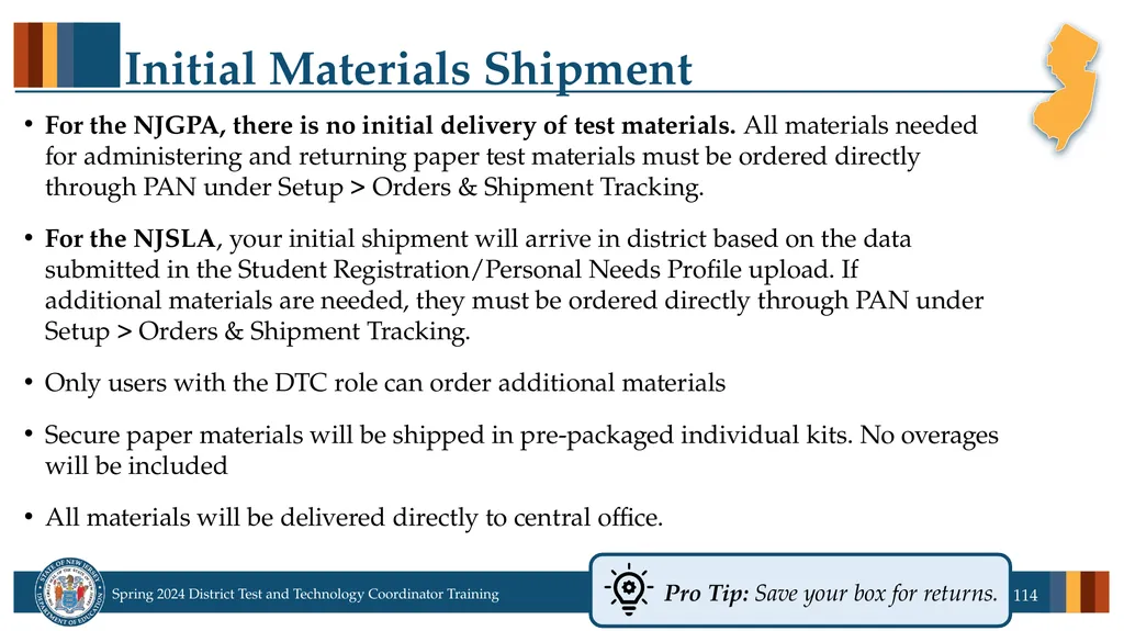 Spring 2024 District Test and District Technology - slide 114 of 134