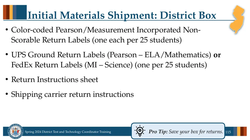 Spring 2024 District Test and District Technology - slide 115 of 134