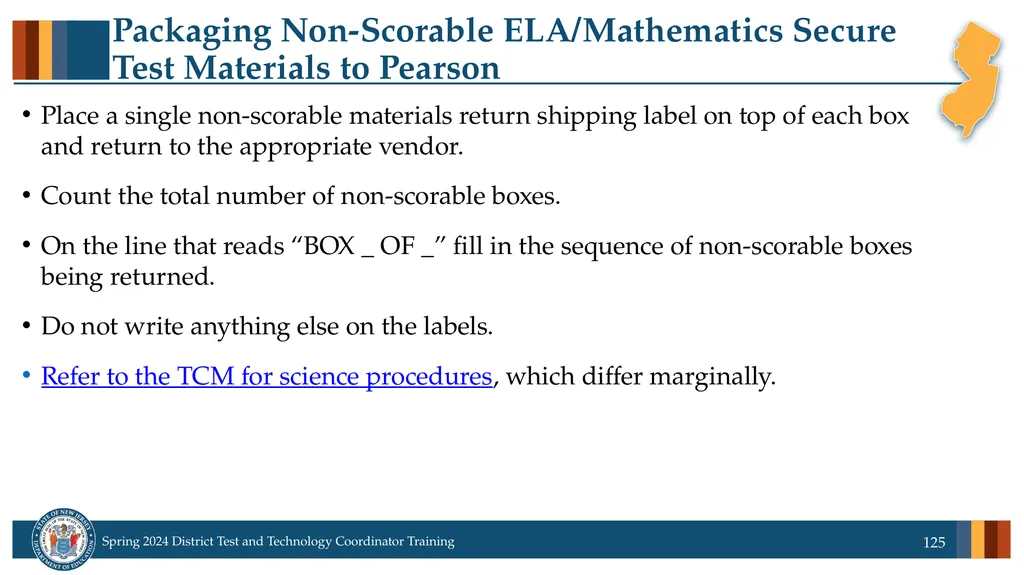 Spring 2024 District Test and District Technology - slide 125 of 134