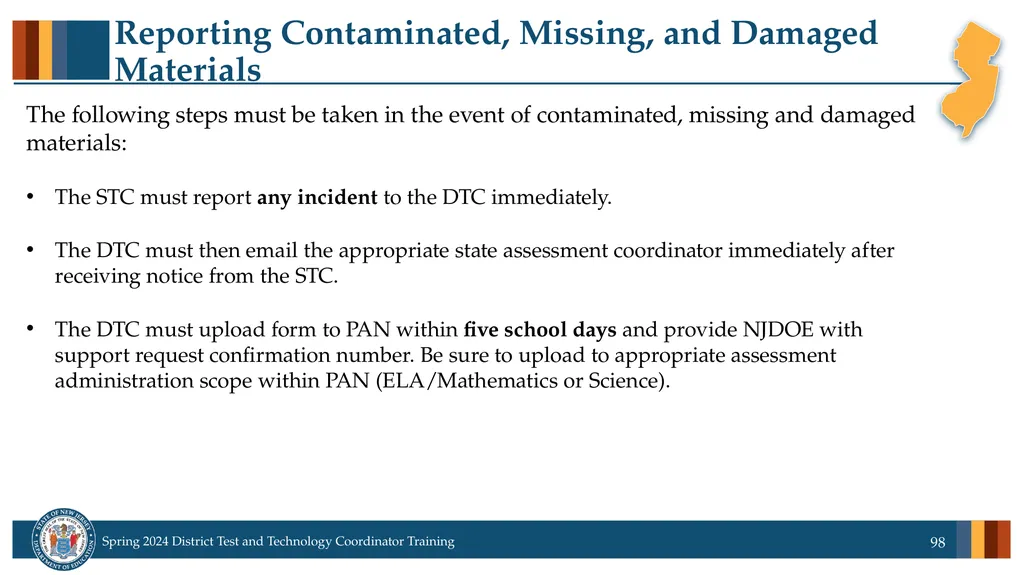 Spring 2024 District Test and District Technology - slide 98 of 134