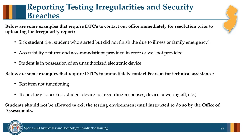 Spring 2024 District Test and District Technology - slide 99 of 134