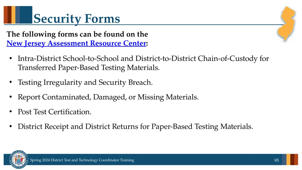 Spring 2024 District Test and District Technology - slide 95 of 134