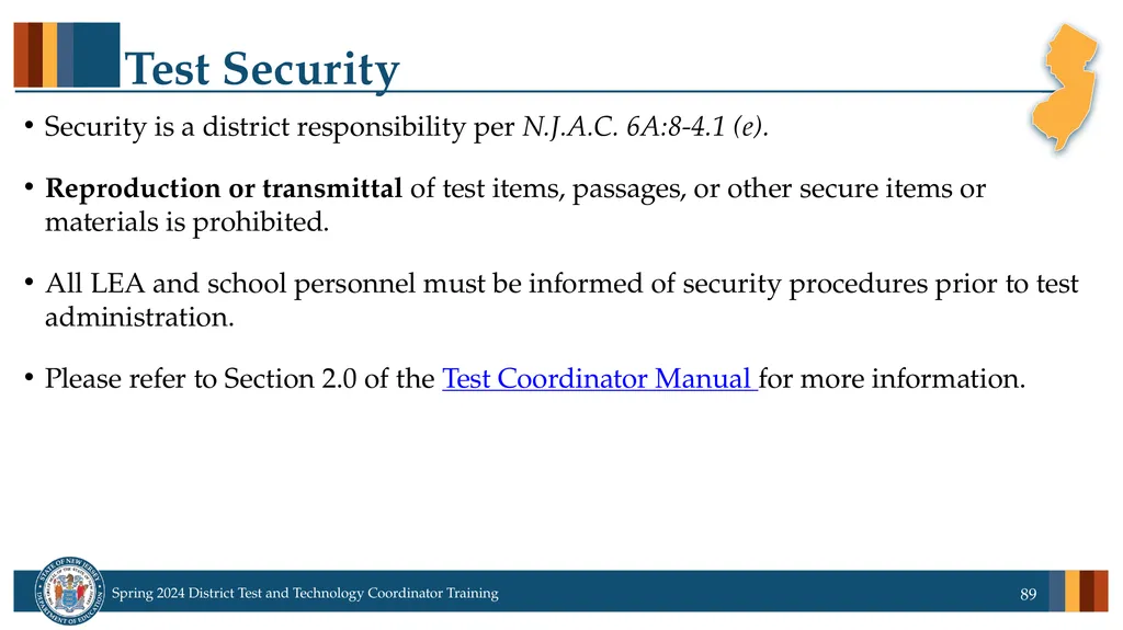 Spring 2024 District Test and District Technology - slide 89 of 134