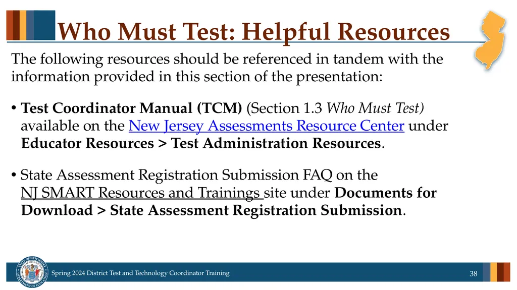 Spring 2024 District Test and District Technology - slide 38 of 134