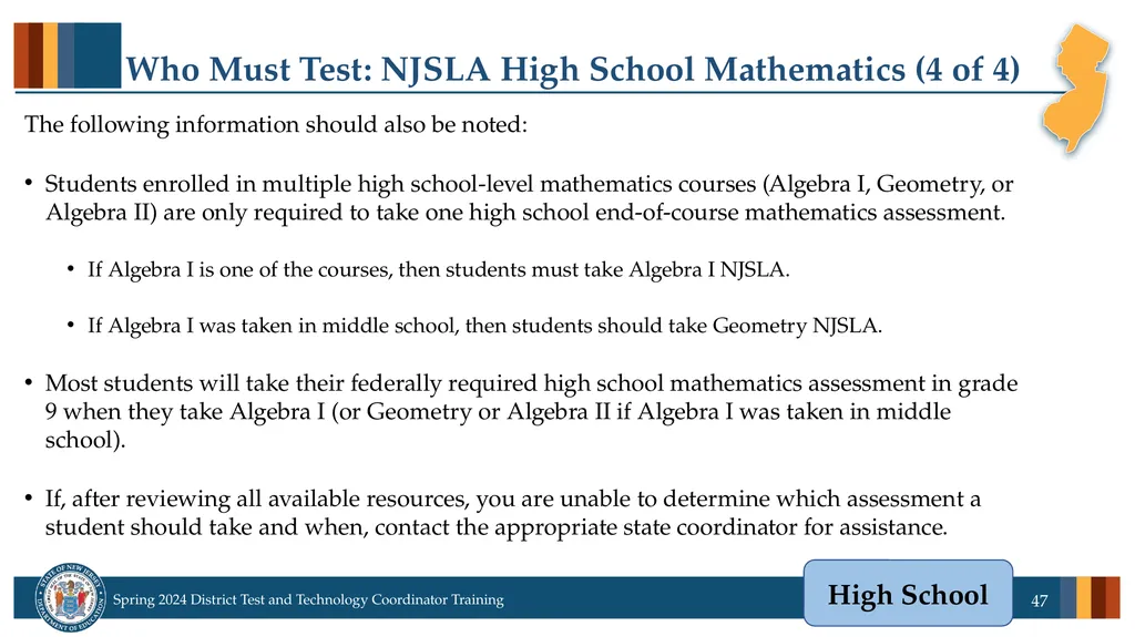 Spring 2024 District Test and District Technology - slide 47 of 134