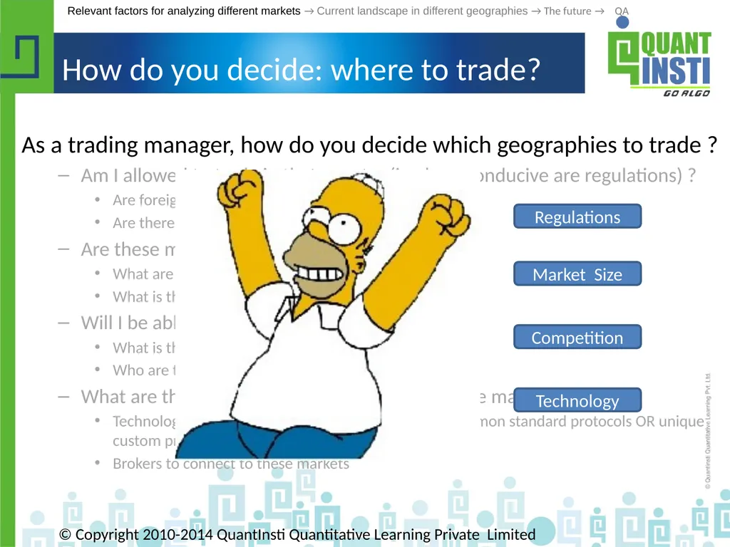 Algorithmic Trading in different geographies - - slide 19 of 59