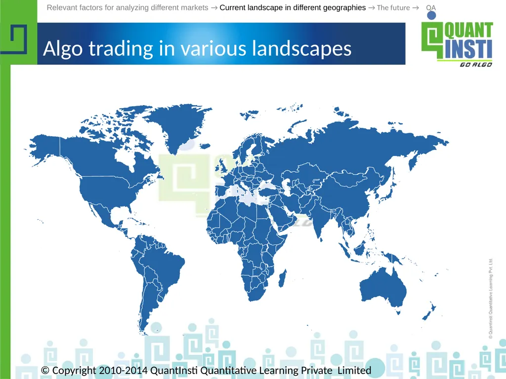 Algorithmic Trading in different geographies - - slide 21 of 59