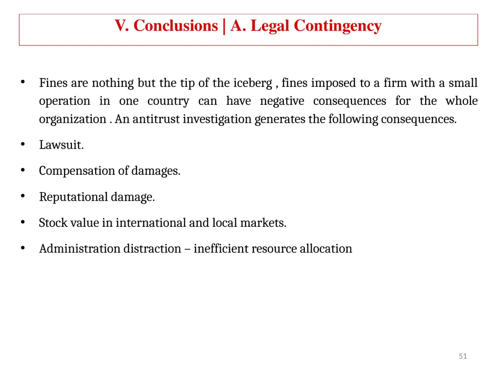 COMPETITION LAW IN LATIN AMERICA Main Feautures - slide 46 of 51