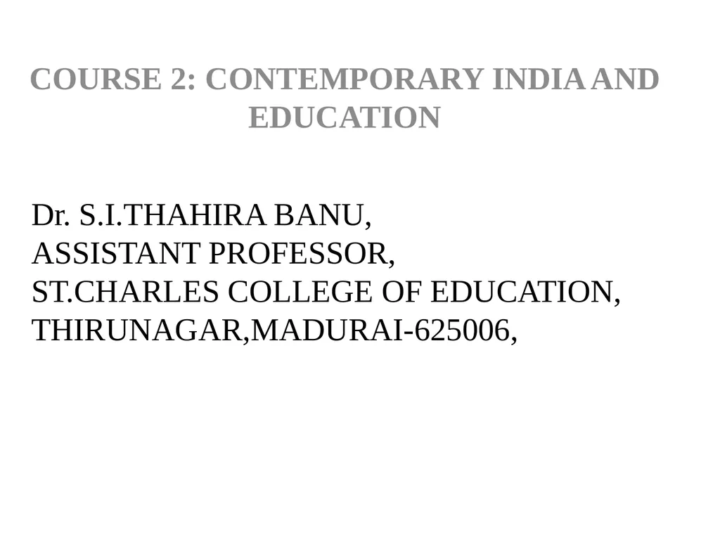 Dr. S.I.THAHIRA BANU, ASSISTANT PROFESSOR,
