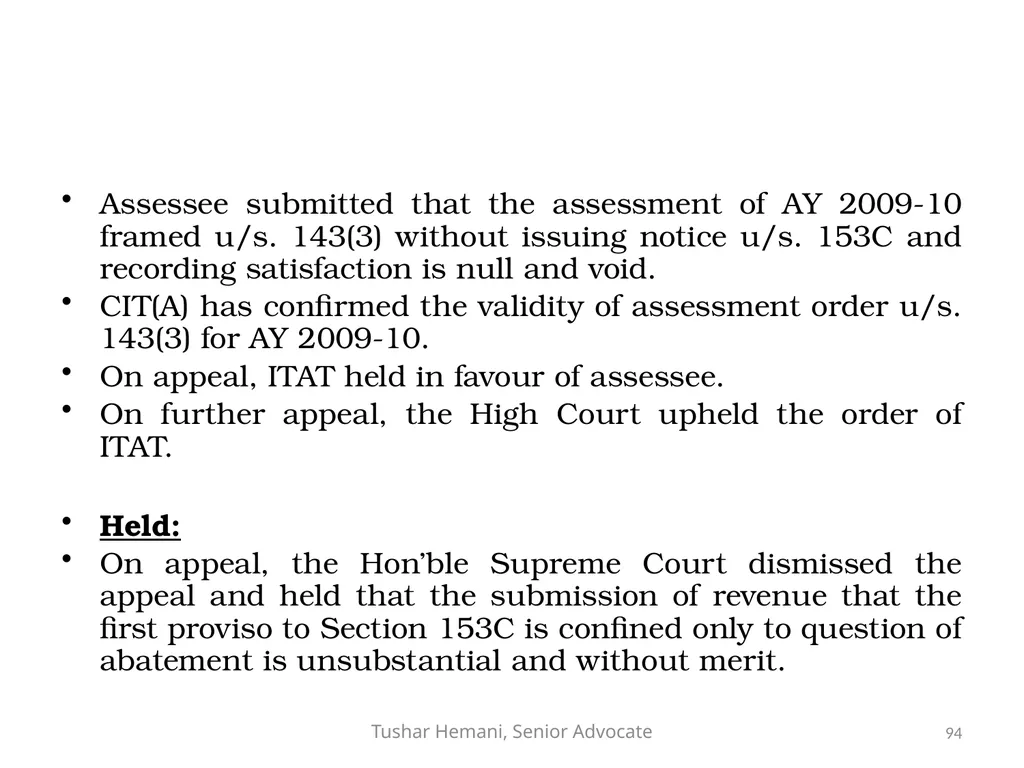 Controversial issues under the Income Tax & Fake - slide 94 of 129