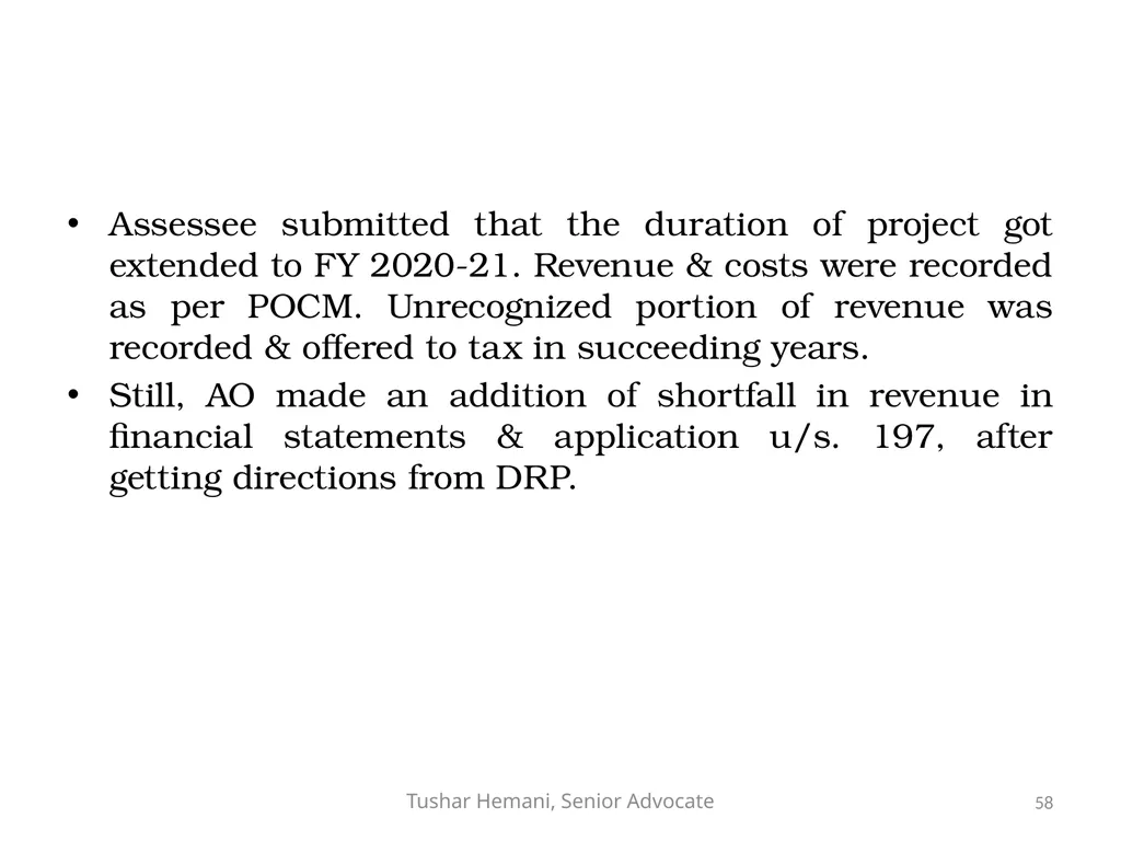 Controversial issues under the Income Tax & Fake - slide 58 of 129