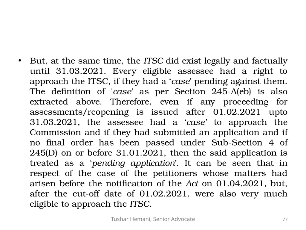 Controversial issues under the Income Tax & Fake - slide 77 of 129