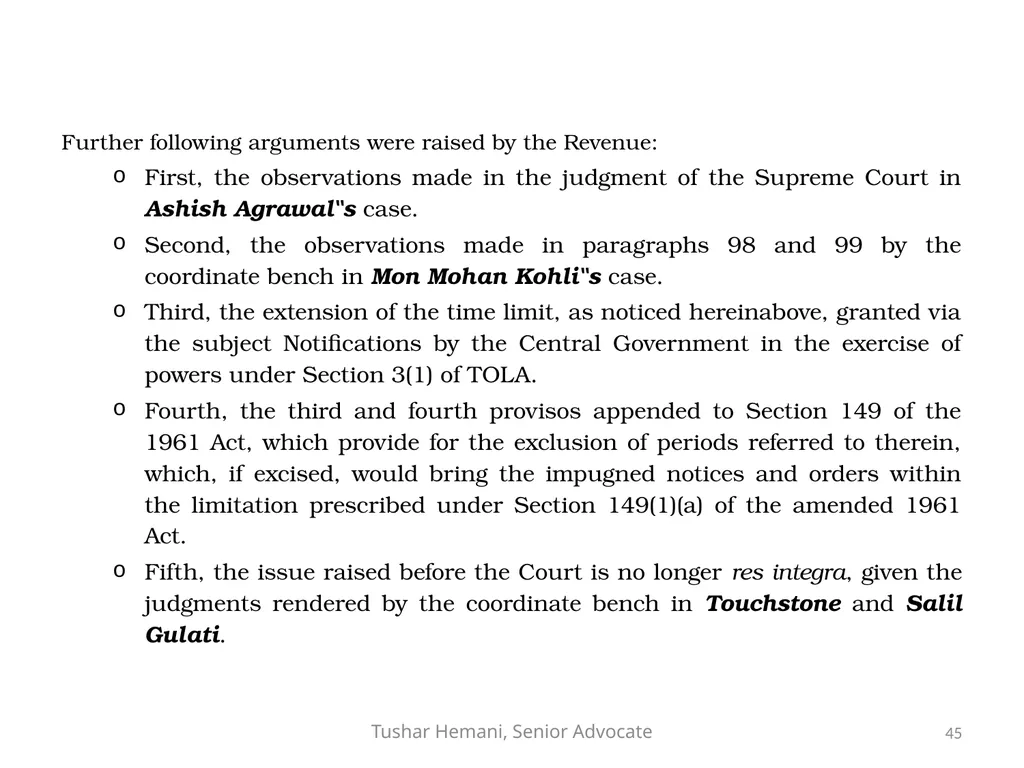Controversial issues under the Income Tax & Fake - slide 45 of 129