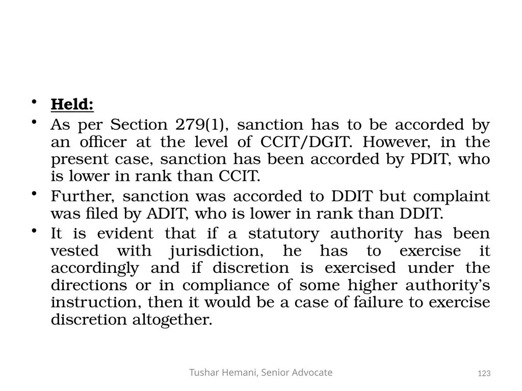 Controversial issues under the Income Tax & Fake - slide 123 of 129