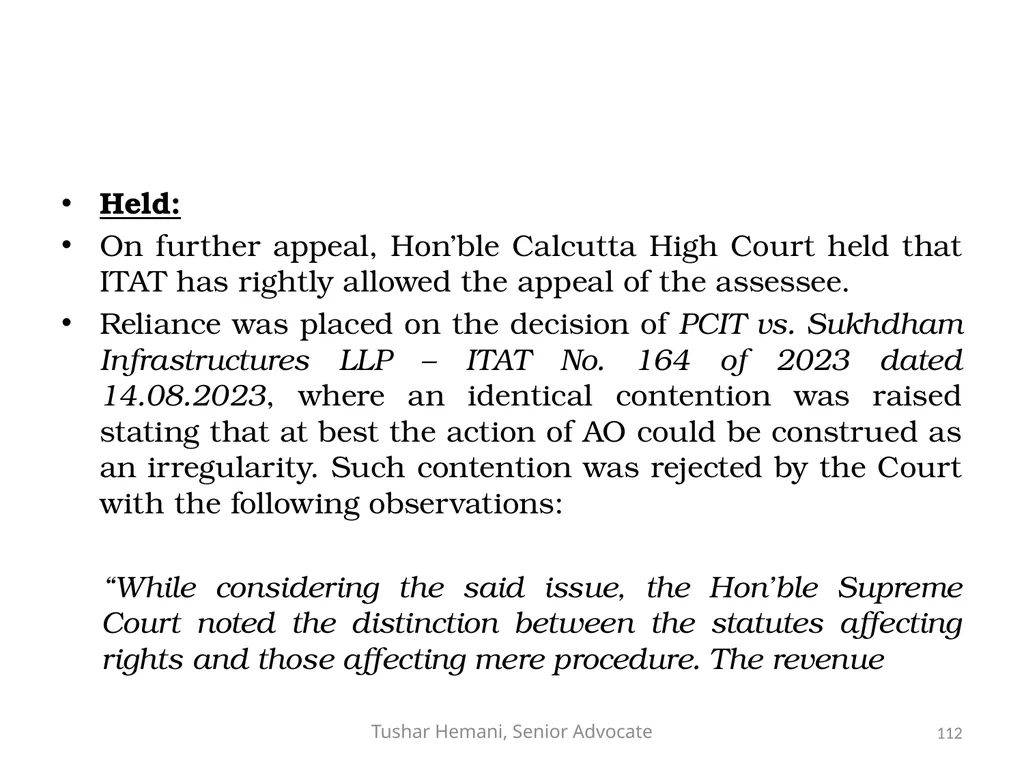 Controversial issues under the Income Tax & Fake - slide 112 of 129