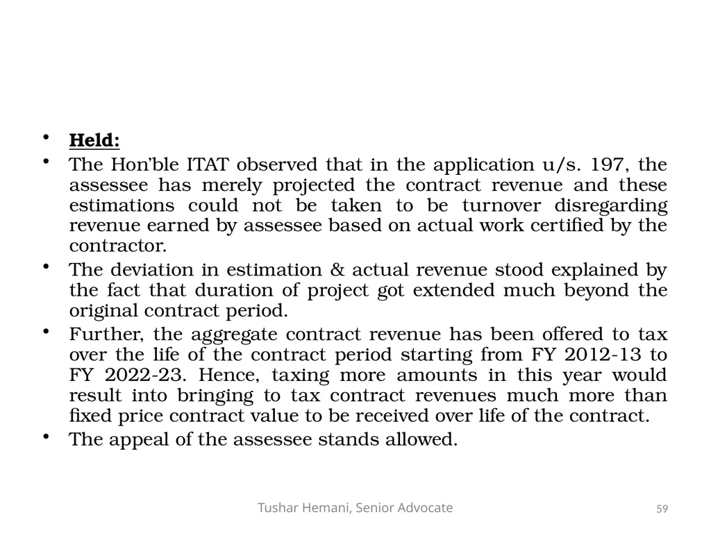 Controversial issues under the Income Tax & Fake - slide 59 of 129