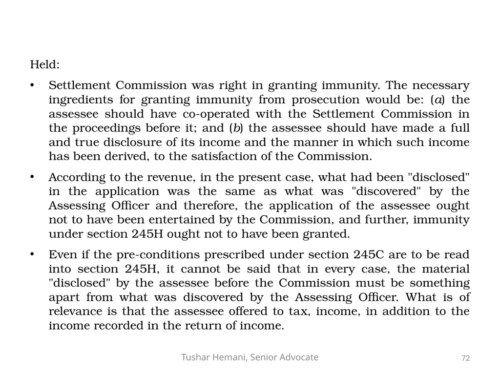 Controversial issues under the Income Tax & Fake - slide 72 of 129