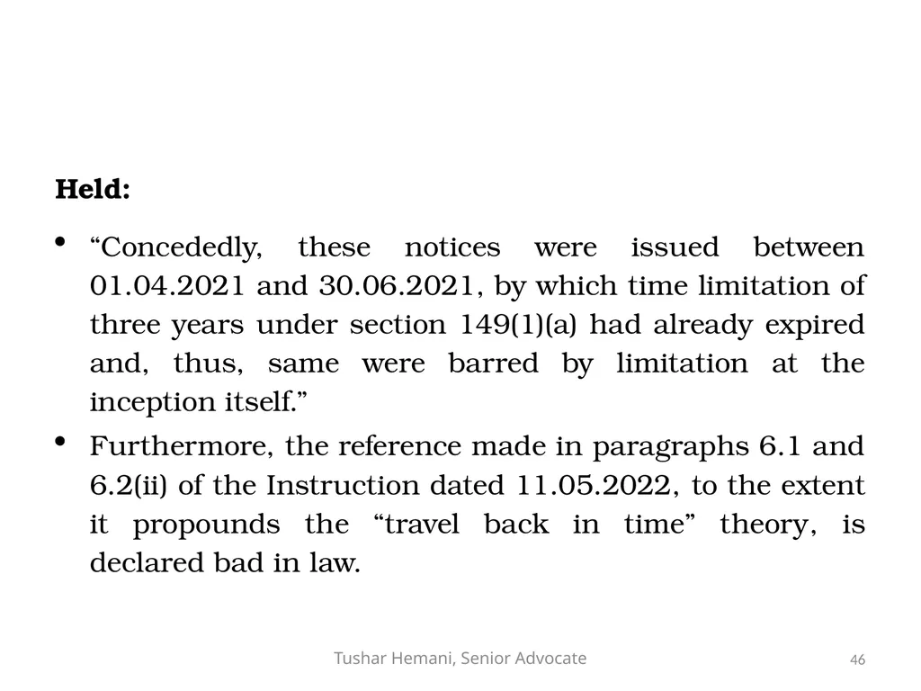 Controversial issues under the Income Tax & Fake - slide 46 of 129