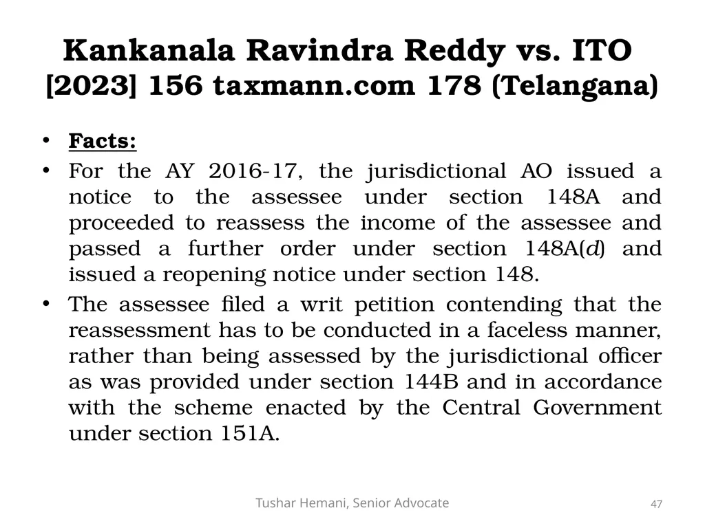 Controversial issues under the Income Tax & Fake - slide 47 of 129