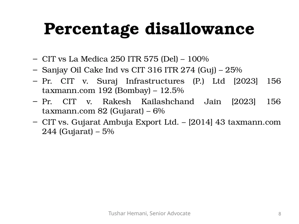 Controversial issues under the Income Tax & Fake - slide 8 of 129