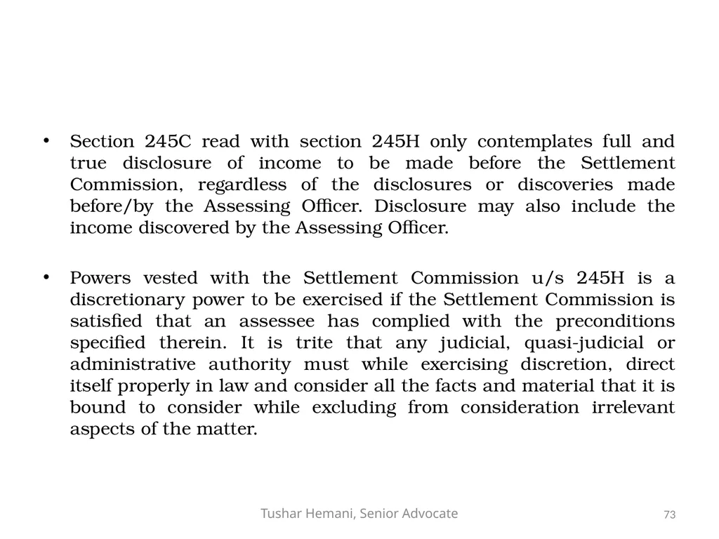 Controversial issues under the Income Tax & Fake - slide 73 of 129